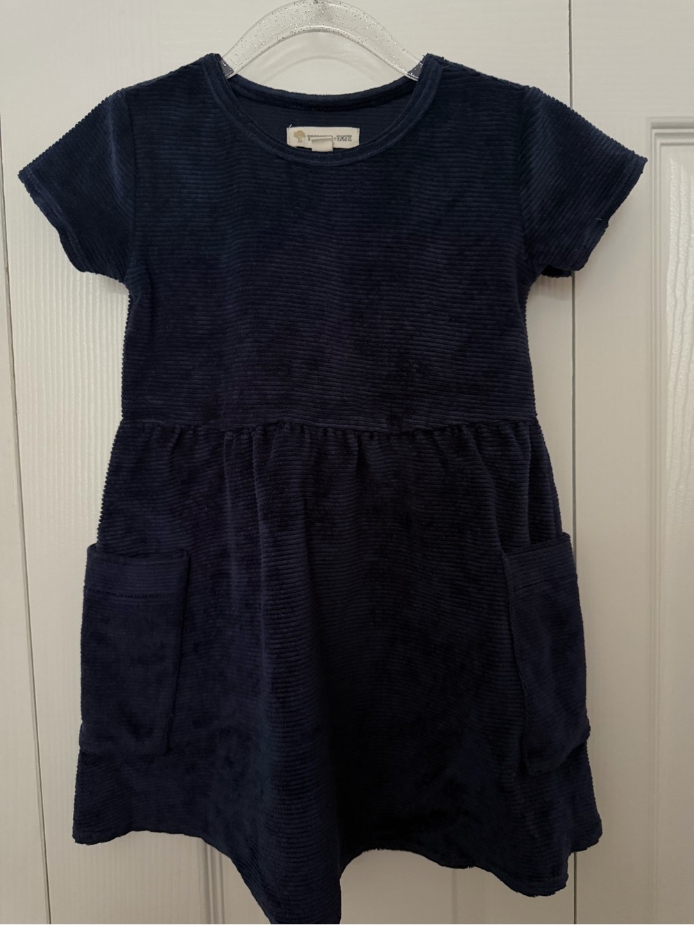 Tucker + Tate Navy Velvet Pocket Dress